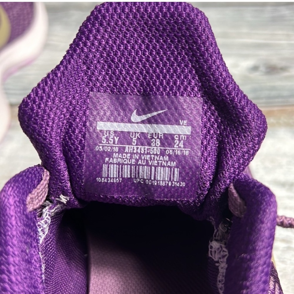 Nike Zoom Pegasus 35 Purple/White-Sage Size-5.5Y ( AH3481-500 ) EUC - Picture 5 of 8